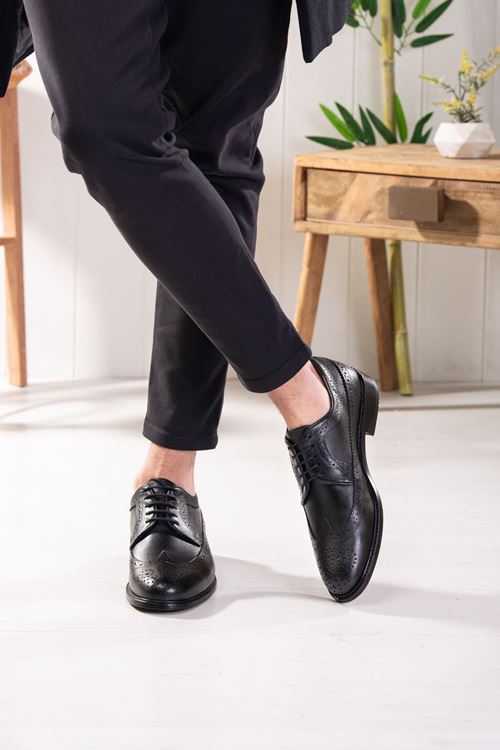 DANACI HAKİKİ DERİ ERKEK KLASİK KÖSELE AYAKKABI 90624K