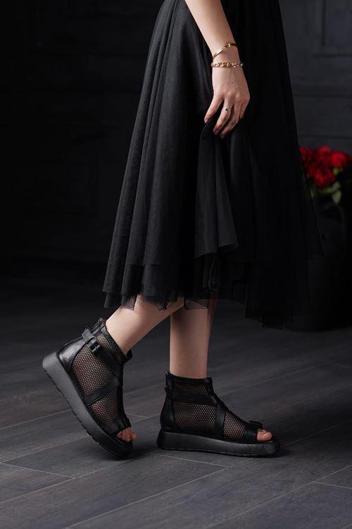 ALBİNİ HAKİKİ DERİ KADIN SANDALET 2510134825Y