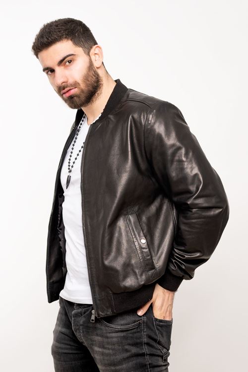 LİZ LEATHER ERKEK DERİ MONT KOLEJ