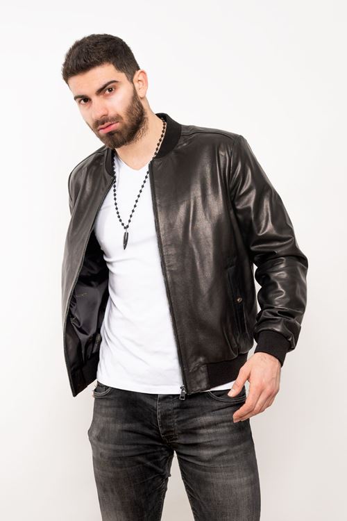 LİZ LEATHER ERKEK DERİ MONT KOLEJ