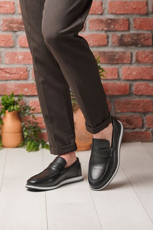 LİZSHOE HAKİKİ DERİ ERKEK GÜNLÜK AYAKKABI MDGN 18725Y