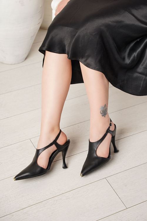 LİZSHOE HAKİKİ DERİ KADIN TOPUKLU AYAKKABI 2597125Y
