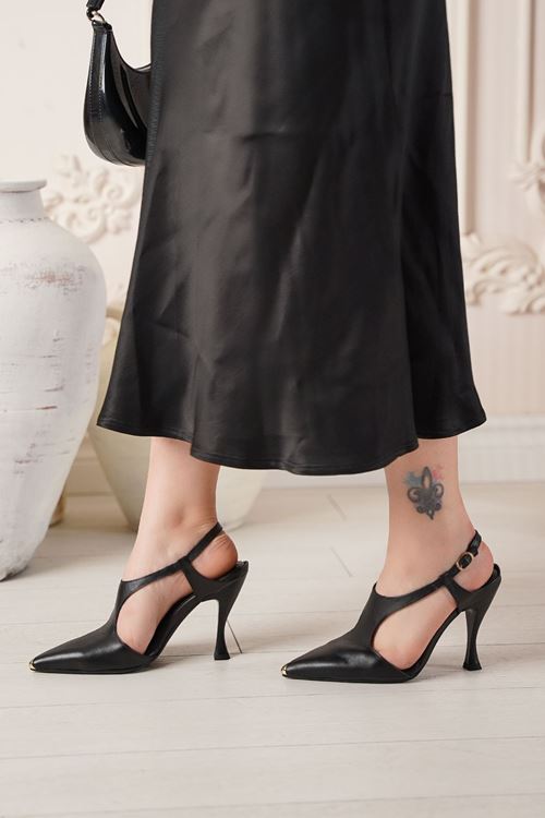 LİZSHOE HAKİKİ DERİ KADIN TOPUKLU AYAKKABI 2597125Y