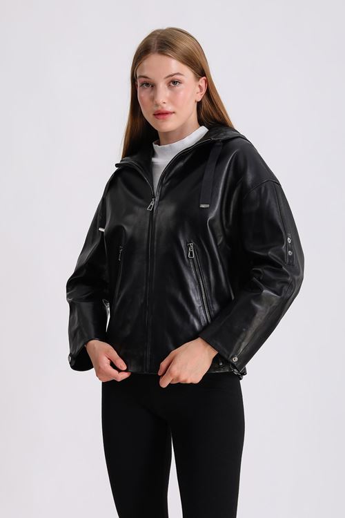 LİZ LEATHER KADIN DERİ MONT B02