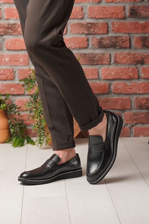 LİZSHOE HAKİKİ DERİ ERKEK GÜNLÜK AYAKKABI MDGN 1325Y