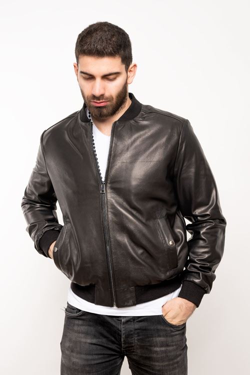 LİZ LEATHER ERKEK DERİ MONT KOLEJ