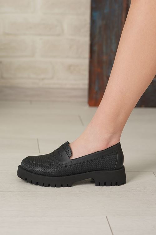 LİZSHOE HAKİKİ DERİ KADIN GÜNLÜK AYAKKABI ONIX 283325Y