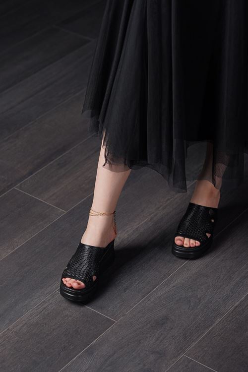 MAMMAMİA HAKİKİ DERİ KADIN TERLİK 141525Y