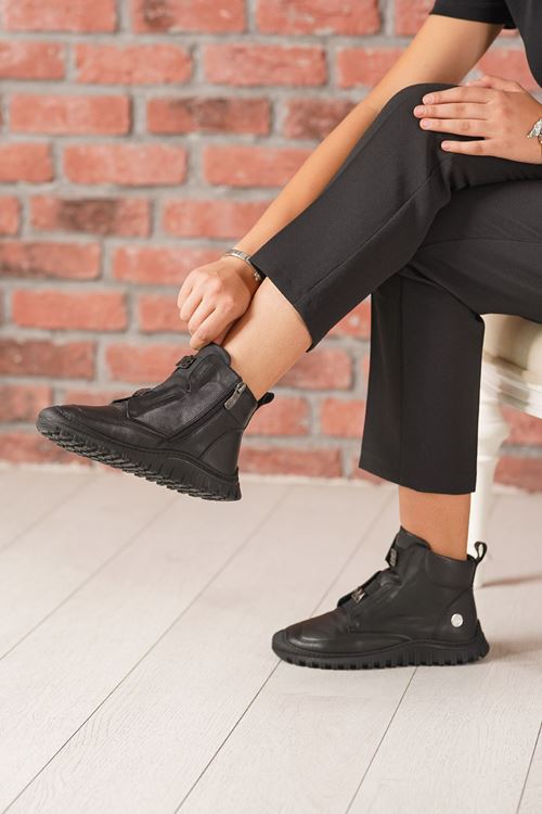 MAMMAMİA HAKİKİ DERİ KADIN BOT 110525K