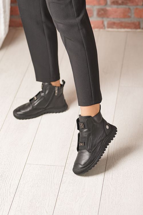 MAMMAMİA HAKİKİ DERİ KADIN BOT 110525K