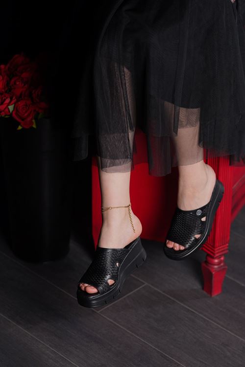 MAMMAMİA HAKİKİ DERİ KADIN TERLİK 141525Y