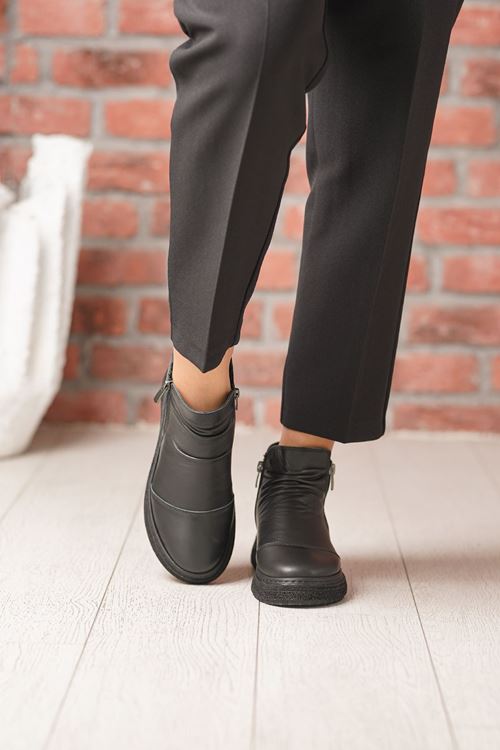 MAMMAMİA HAKİKİ DERİ KADIN BOT 100525K