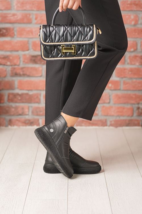 MAMMAMİA HAKİKİ DERİ KADIN BOT 100525K