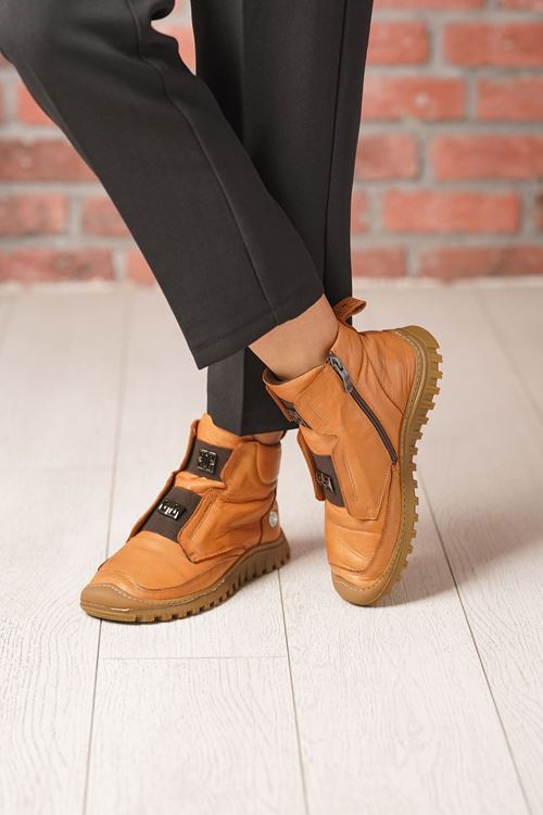 MAMMAMİA HAKİKİ DERİ KADIN BOT 110525K