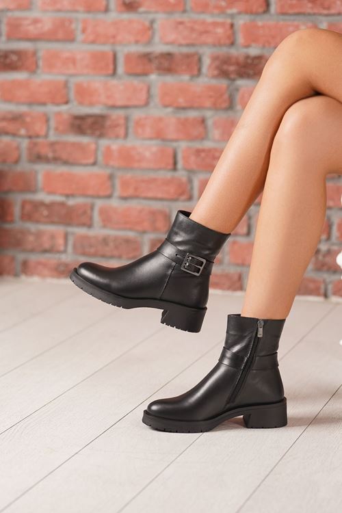 MAMMAMİA HAKİKİ DERİ KADIN BOT 837525K