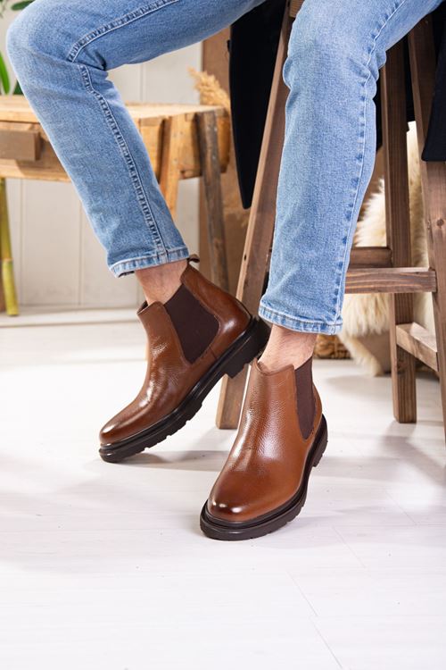 LİZSHOE HAKİKİ DERİ ERKEK GÜNLÜK BOT KRY 8500-123K