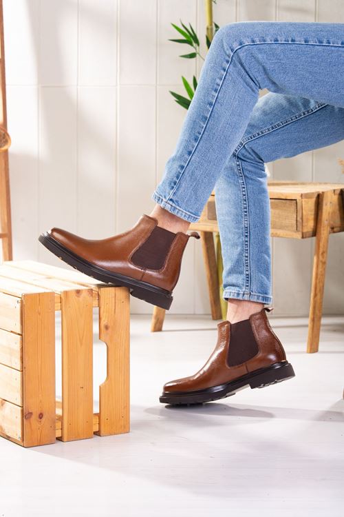 LİZSHOE HAKİKİ DERİ ERKEK GÜNLÜK BOT KRY 8500-123K