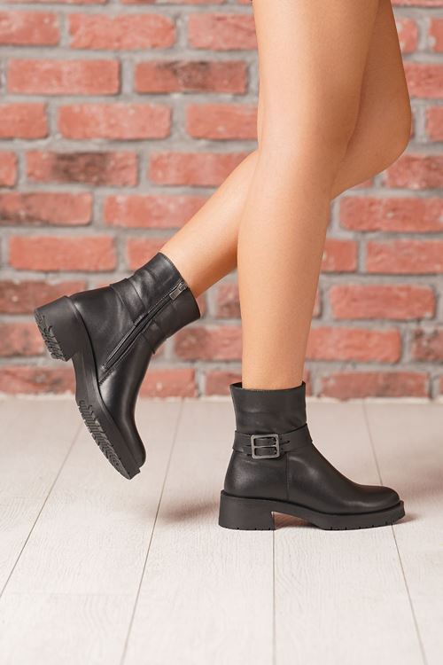 MAMMAMİA HAKİKİ DERİ KADIN BOT 837525K