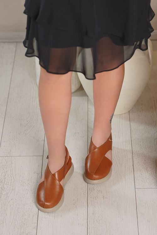 LİZSHOE HAKİKİ DERİ KADIN SANDALET ELNR 57525Y