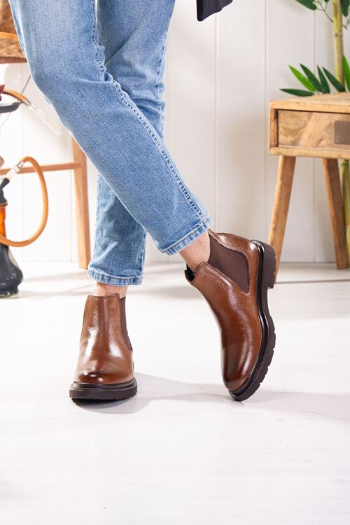 LİZSHOE HAKİKİ DERİ ERKEK GÜNLÜK BOT KRY 8500-123K