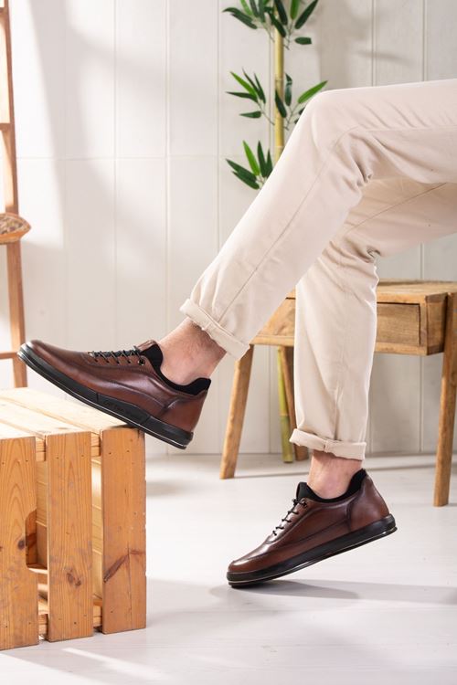 LİZSHOE HAKİKİ DERİ ERKEK GÜNLÜK AYAKKABI VYGR 645123K