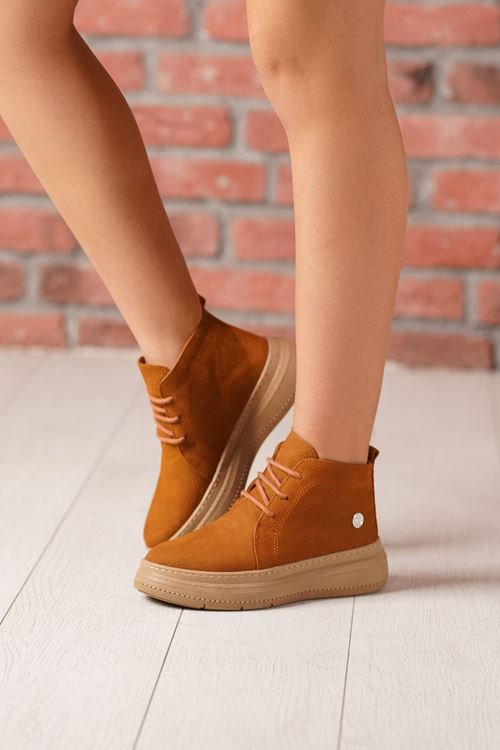 MAMMAMİA HAKİKİ DERİ KADIN BOT 153025K