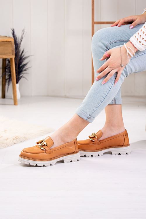 MAMMAMİA HAKİKİ DERİ KADIN GÜNLÜK AYAKKABI 318524Y