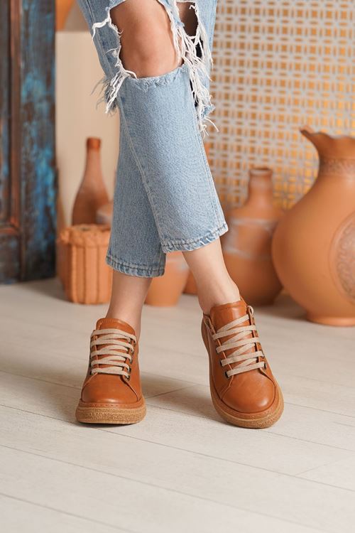 MAMMAMİA HAKİKİ DERİ KADIN AYAKKABI 12026Y