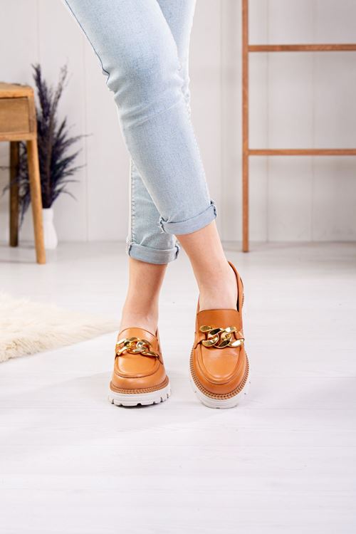 MAMMAMİA HAKİKİ DERİ KADIN GÜNLÜK AYAKKABI 318524Y