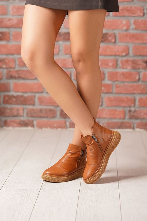 MAMMAMİA HAKİKİ DERİ KADIN BOT 100525K