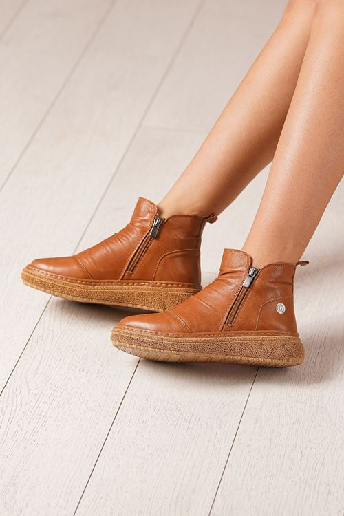 MAMMAMİA HAKİKİ DERİ KADIN BOT 100525K