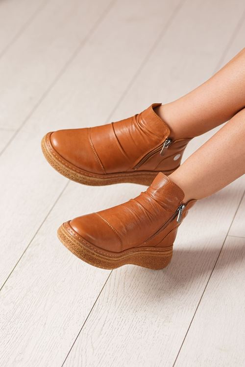 MAMMAMİA HAKİKİ DERİ KADIN BOT 100525K