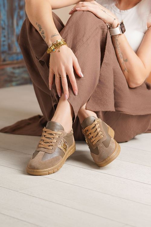 RACHEL HAKİKİ DERİ KADIN SPOR AYAKKABI 712225K