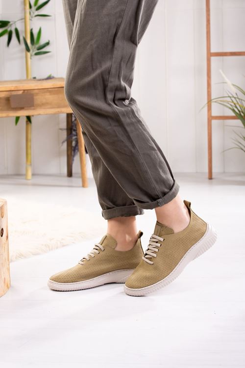 MAMMAMİA HAKİKİ DERİ KADIN GÜNLÜK AYAKKABI 389024Y