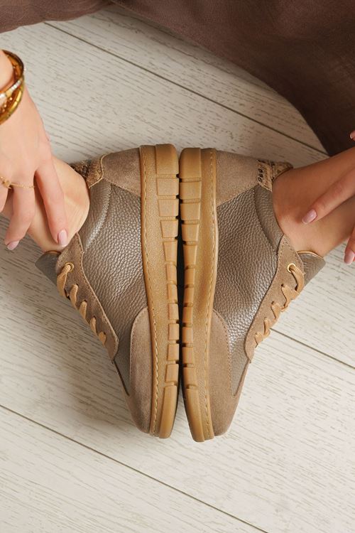 RACHEL HAKİKİ DERİ KADIN SPOR AYAKKABI 712225K