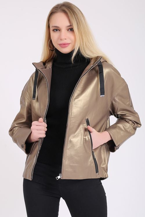 LİZ LEATHER KADIN DERİ MONT B02