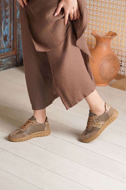 RACHEL HAKİKİ DERİ KADIN SPOR AYAKKABI 712225K