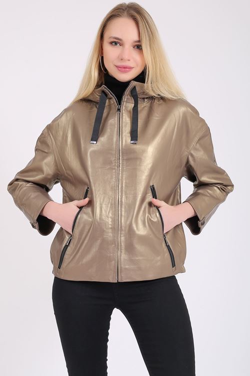 LİZ LEATHER KADIN DERİ MONT B02