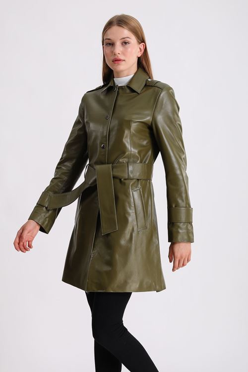 LİZ LEATHER KADIN DERİ MONT B04