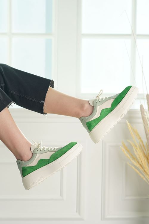 MAXİMİNO HAKİKİ DERİ KADIN SPOR AYAKKABI 421624Y