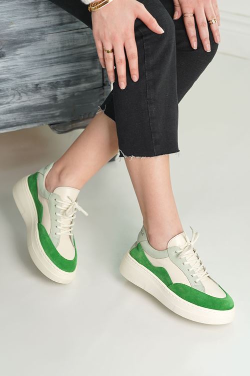 MAXİMİNO HAKİKİ DERİ KADIN SPOR AYAKKABI 421624Y