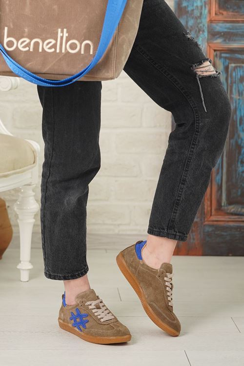 RACHEL HAKİKİ DERİ KADIN SPOR AYAKKABI 08825Y