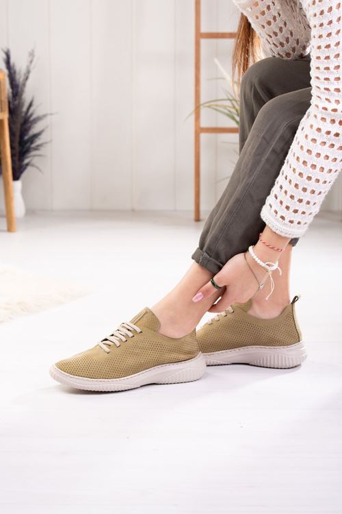 MAMMAMİA HAKİKİ DERİ KADIN GÜNLÜK AYAKKABI 389024Y