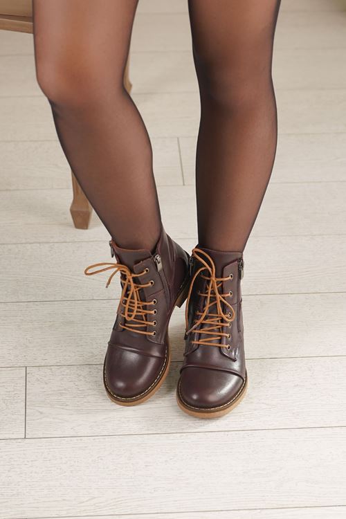 MAMMAMİA HAKİKİ DERİ KADIN BOT 403025K