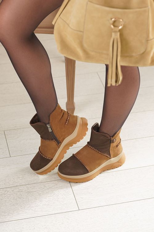 MAMMAMİA HAKİKİ DERİ KADIN BOT 409025K