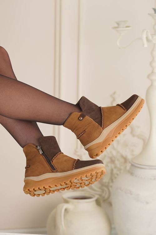 MAMMAMİA HAKİKİ DERİ KADIN BOT 409025K