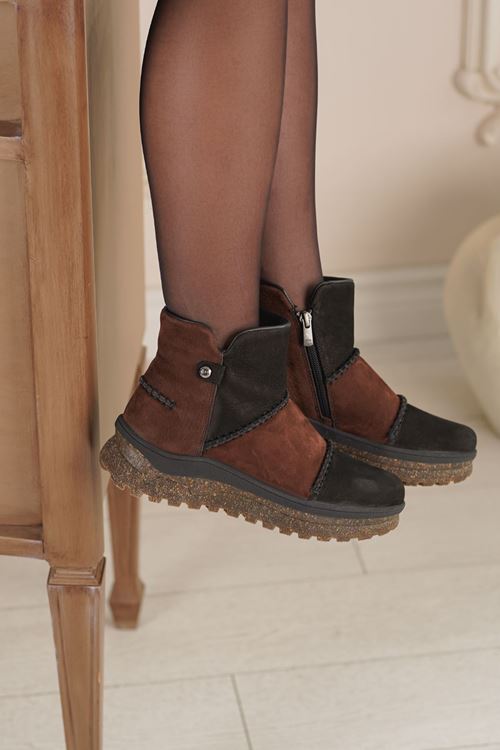 MAMMAMİA HAKİKİ DERİ KADIN BOT 409025K