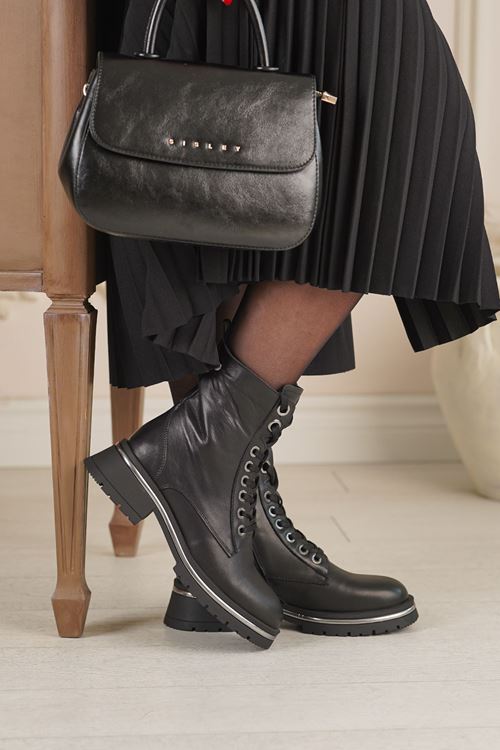 MAMMAMİA HAKİKİ DERİ KADIN BOT 461025K