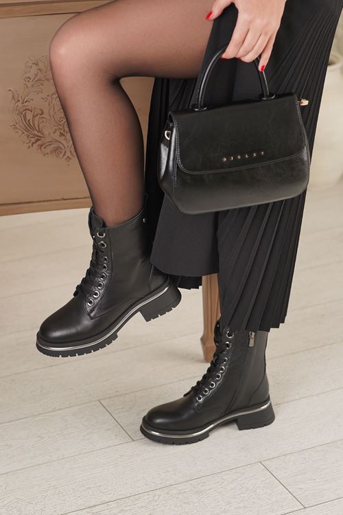 MAMMAMİA HAKİKİ DERİ KADIN BOT 461025K