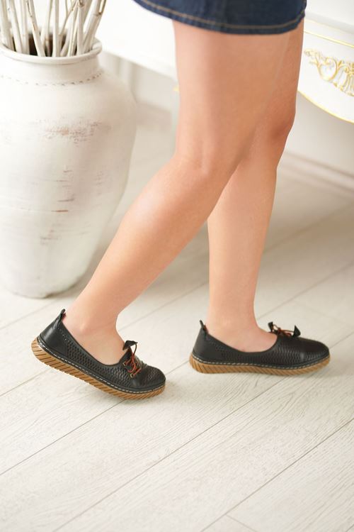 MAMMAMİA HAKİKİ DERİ KADIN AYAKKABI 66026Y